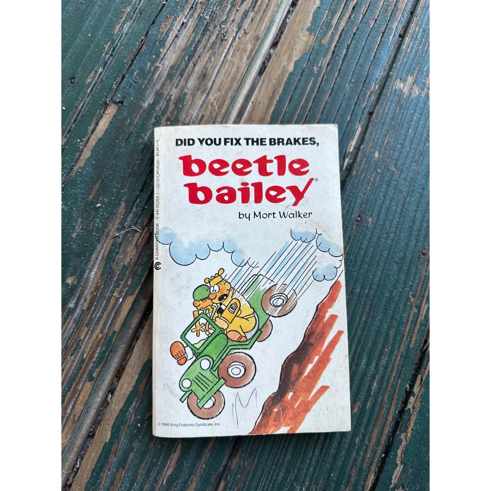 Did You Fix the Brakes Beetle Bailey Mort Walker 1986 Comic Book Charter Books